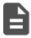Icon that looks like a document which means the document status is either checked-in or returned.
